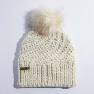 The Maizy Knit Faux Fur Pom Womens Beanie